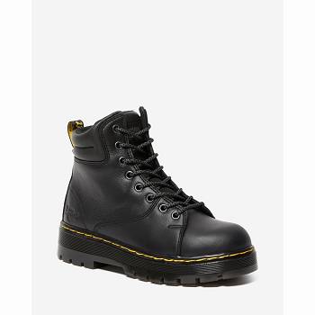 Dr Martens Gilbreth Steel Toe - Cierne Pracovne Cizmy Damske, D332SK